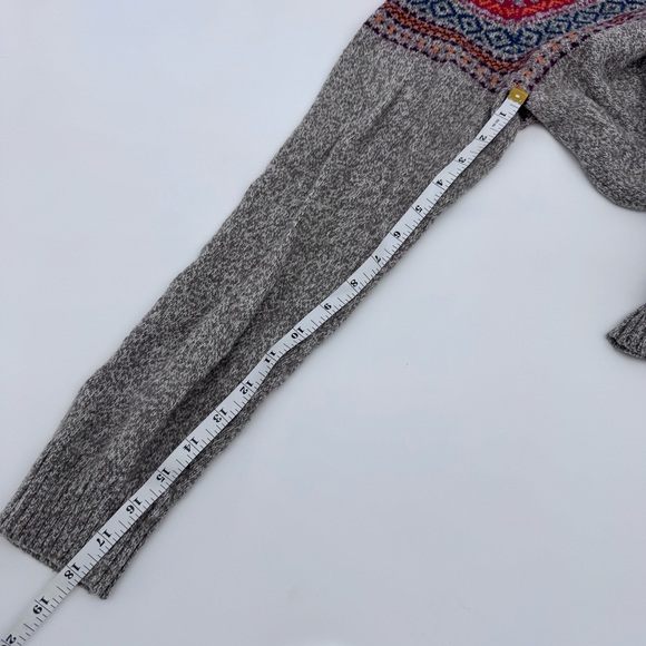 O’Hanlon Mills Fair Isle Sweater Wool Blend Nordic Knit Gray Women’s M - Picture 7 of 10